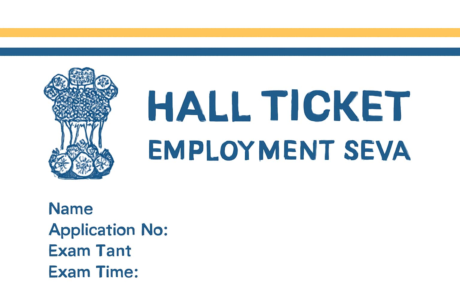 Hall Ticket for Employment Seva - Details